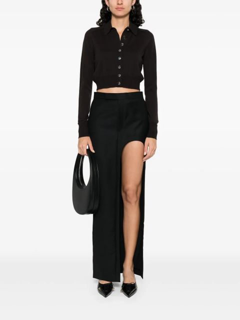 Sportmax virgin wool polo top - Black - zdjęcie produktu nr 2