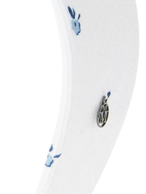 Maison Michel Elizabeth denim headband - White - zdjęcie produktu nr 2