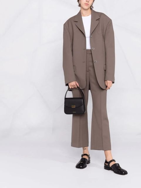 Frenzlauer leather tote bag - Black