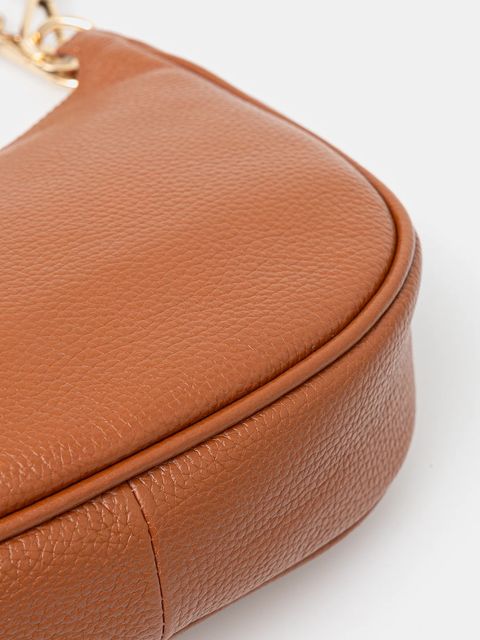 Answear.LAB torebka skórzana kolor brązowy