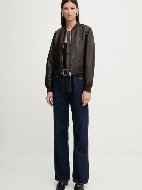 AllSaints kurtka skórzana ORTEN BOMBER JACKET - zdjęcie produktu nr 2