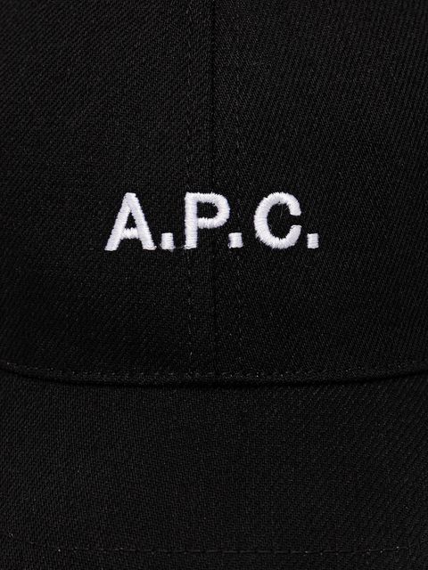 A.P.C. czapka z daszkiem casquette charlie kolor czarny COZZS.M24069