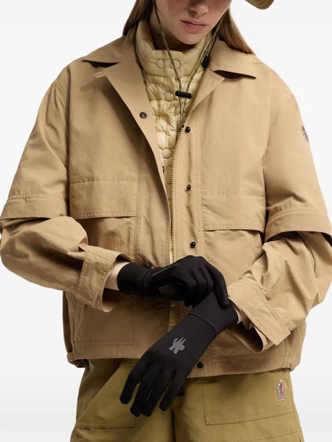 Moncler logo-detail gloves - Black