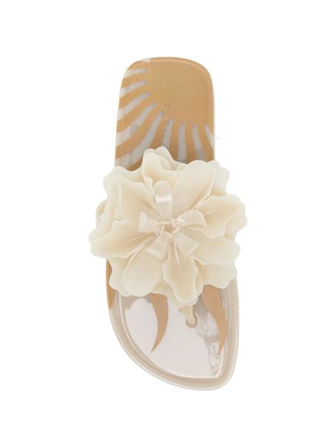 FARM Rio flower flat sandals - Neutrals