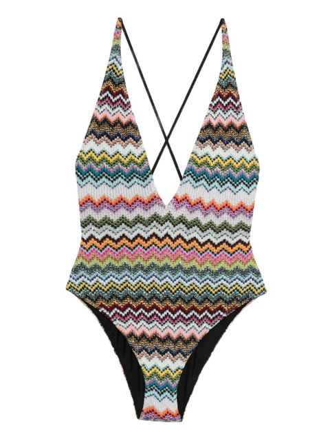 Missoni V-neck swimsuit - Pink - zdjęcie produktu nr 1