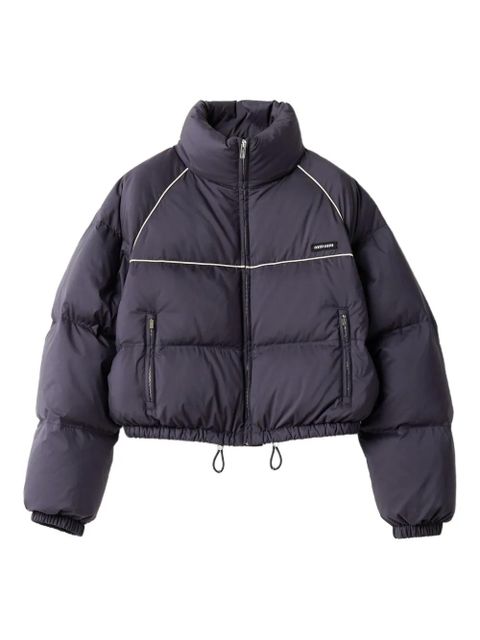 Miu Miu padded piped-trim jacket - Blue - zdjęcie produktu nr 1