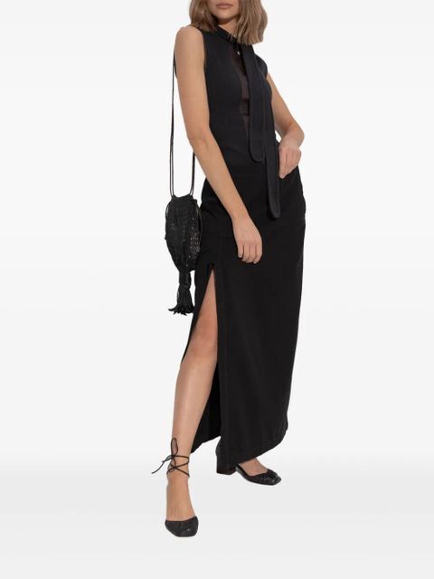 LEMAIRE high-waisted skirt - Black