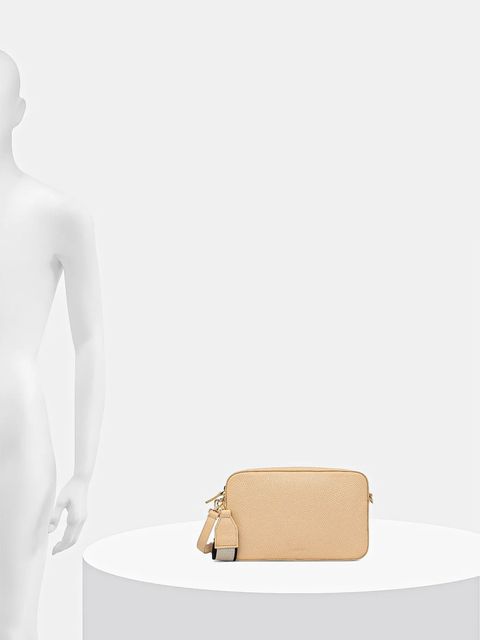 Coccinelle torebka skórzana TEBE kolor beżowy E5.MN5.52.01.01