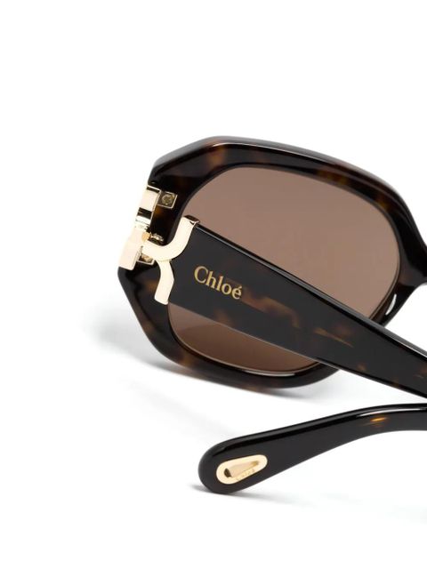 Chloé Eyewear Marcie square-frame sunglasses - Brown