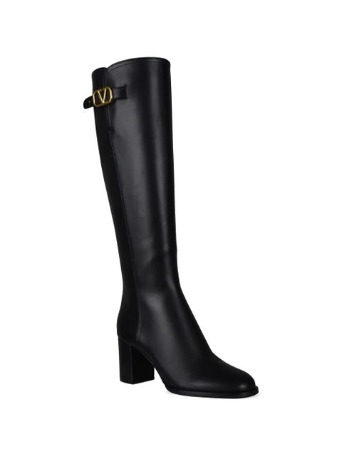 Valentino Garavani VLogo Signature knee-high boots - Black