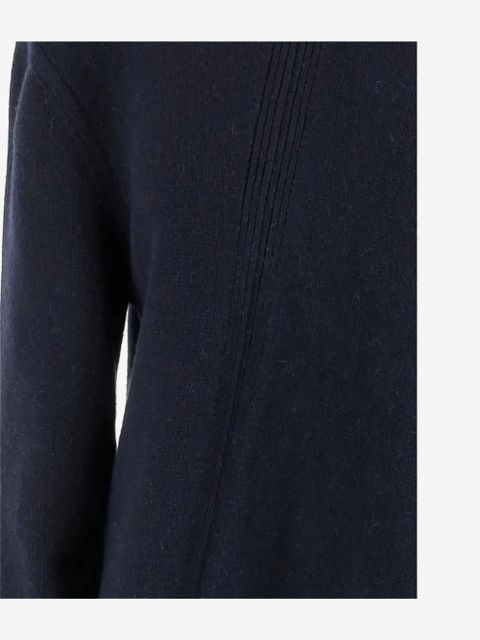 Jil Sander asymmetric ribbed sweater - Blue