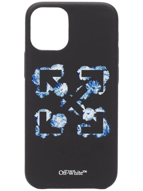 Off-White floral Arrows-print iPhone 12 Mini case - Black - zdjęcie produktu nr 1