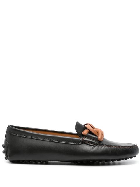 Tod's City Gommino leather loafers - Black - zdjęcie produktu nr 1