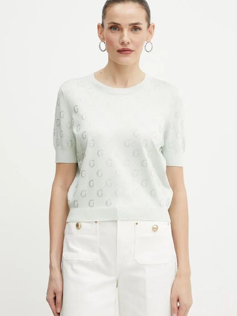 Guess t-shirt JASMINE damski kolor zielony W5GR05 Z3D60 - zdjęcie produktu nr 1