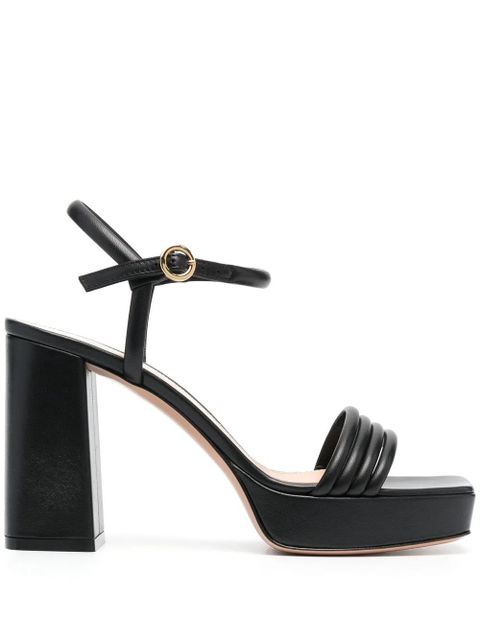 Gianvito Rossi Lena 70mm platform sandals - Black - zdjęcie produktu nr 1