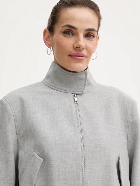 BOSS kurtka kolor szary przejściowa 50559347 - zdjęcie produktu nr 2