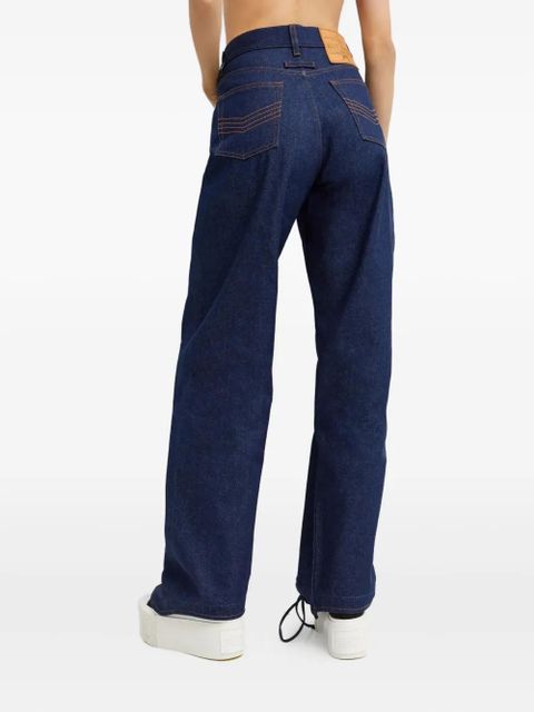 Jean Paul Gaultier laced jeans - Blue