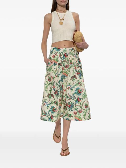 ETRO floral-pattern midi skirt - Neutrals - zdjęcie produktu nr 2