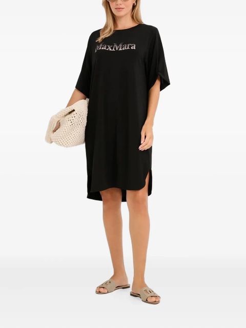 Max Mara Luna logo mini dress - Black