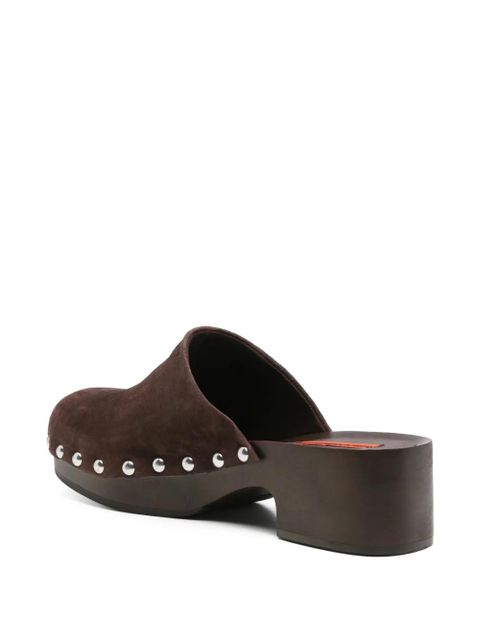 Simon Miller suede clog pumps - Brown