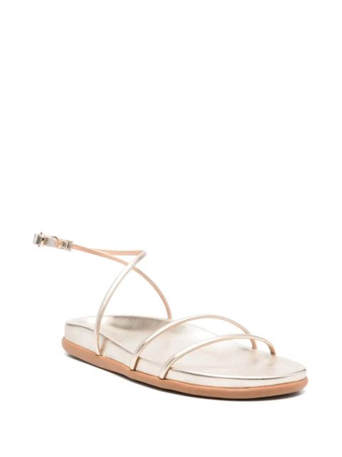 Ancient Greek Sandals leather ankle-strap sandals - Gold