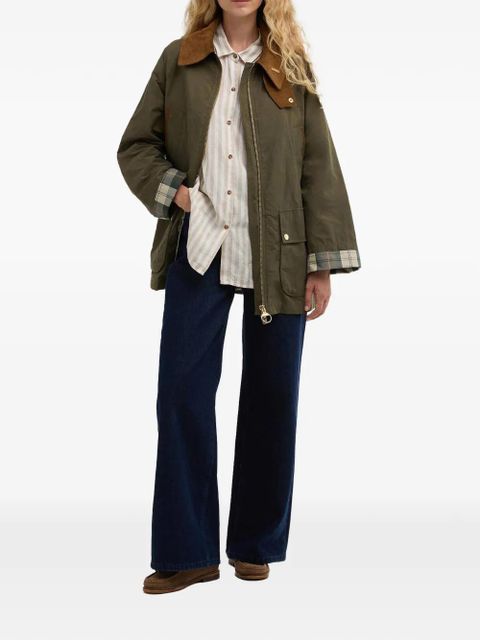 Barbour Bedale Icons tartan-trim jacket - Green - zdjęcie produktu nr 2