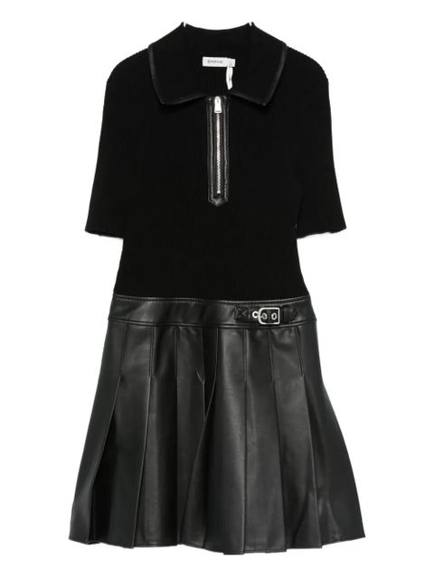 Simkhai Linnie pleated mini dress - Black