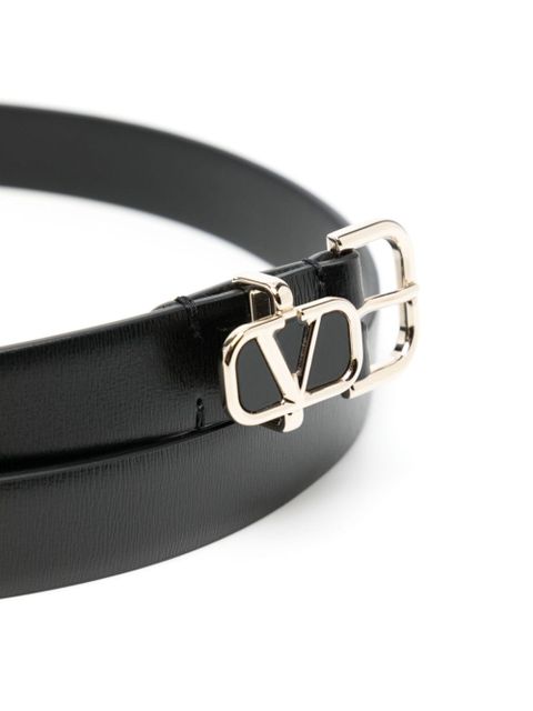 Valentino Garavani VLogo leather belt - Black - zdjęcie produktu nr 2