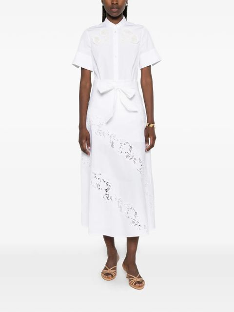 TWINSET logo-plaque midi dress - White - zdjęcie produktu nr 2
