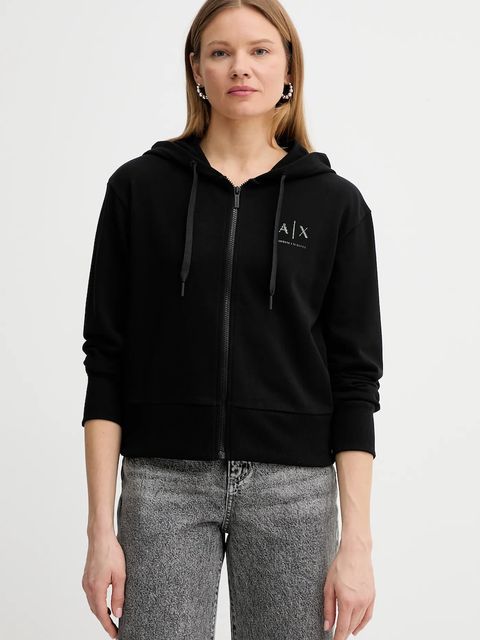 Armani Exchange kurtka kolor czarny przejściowa XW000955 AF12285