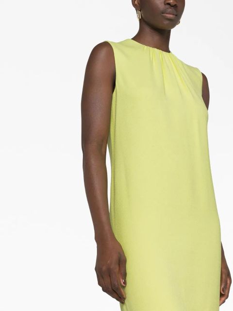 Lanvin round-neck sleeveless minidress - Yellow