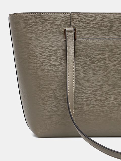 Dkny torebka skórzana kolor zielony R42A3E20