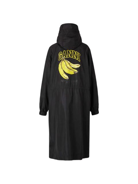 GANNI Flyweight hooded parka - Black - zdjęcie produktu nr 2