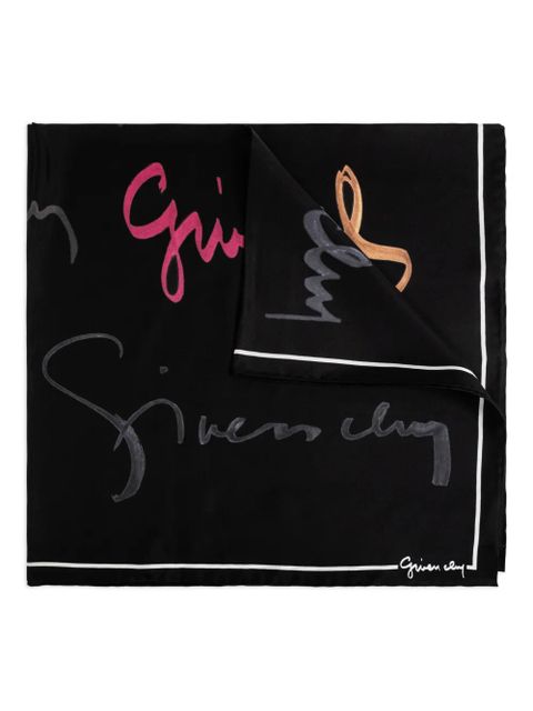 Givenchy signature-print scarf - Black - zdjęcie produktu nr 1