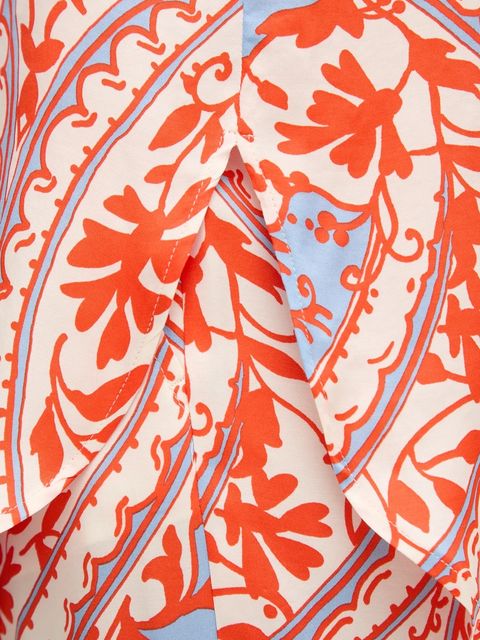 Marc Aurel koszula damska kolor pomarańczowy relaxed z kołnierzykiem klasycznym 6336-1003-24791