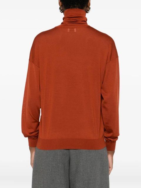 Saint Laurent roll-neck top - Red