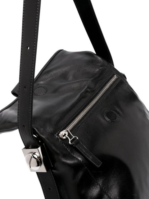 Off-White leather shoulder bag - Black