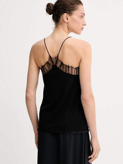 IRO top z dodatkiem wełny kolor czarny WP12MAELLY