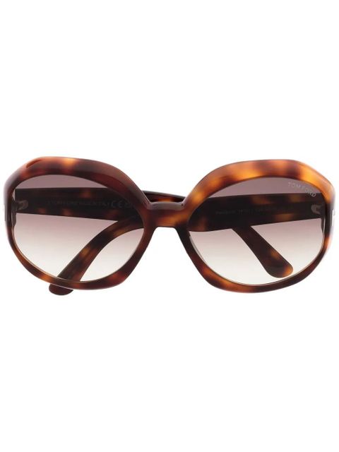 TOM FORD Eyewear Georgia-02 gradient sunglasses - Brown - zdjęcie produktu nr 1
