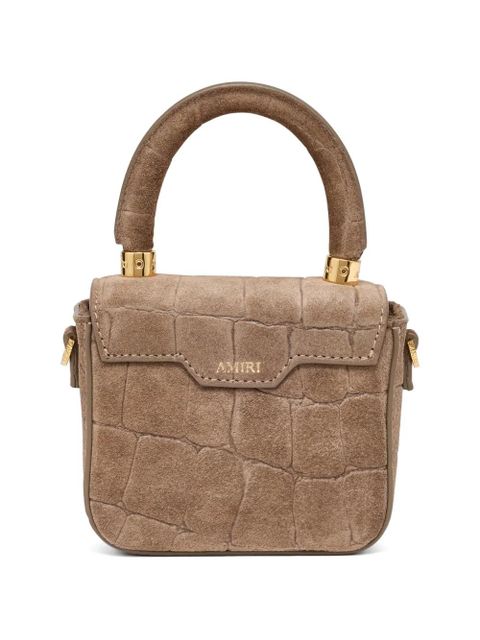 AMIRI Nano Ma crocodile-effect top-handle leather bag - Brown - zdjęcie produktu nr 2