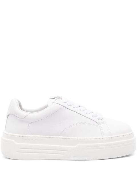 Lanvin DDB0 leather flatform sneakers - White - zdjęcie produktu nr 1
