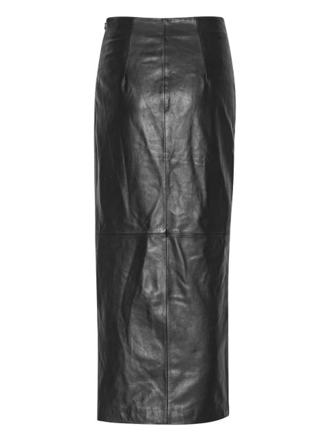 ROTATE BIRGER CHRISTENSEN leather maxi skirt - Black