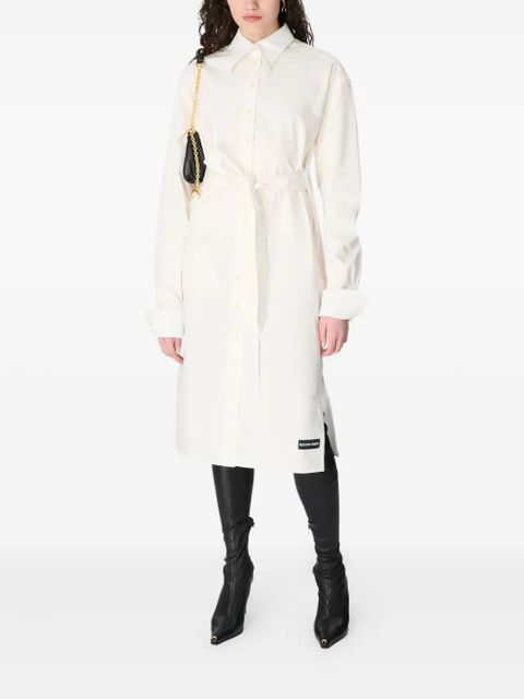 Marine Serre belted shirt dress - White - zdjęcie produktu nr 2