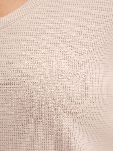 BOSS longsleeve lounge kolor beżowy 50550316