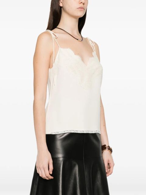 Valentino Garavani lace-trim top - Neutrals - zdjęcie produktu nr 2
