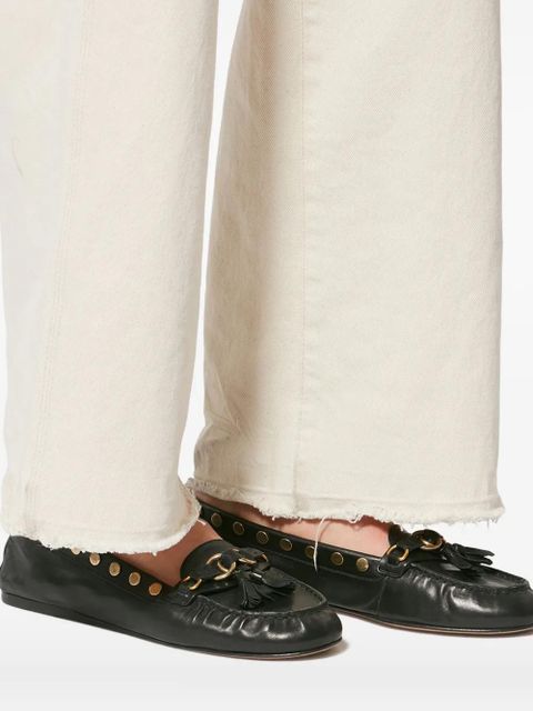 ISABEL MARANT x faxel studded tassel loafers - Black