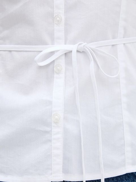 Hollister Co. koszula damska kolor biały slim z kołnierzykiem klasycznym KI340-5442