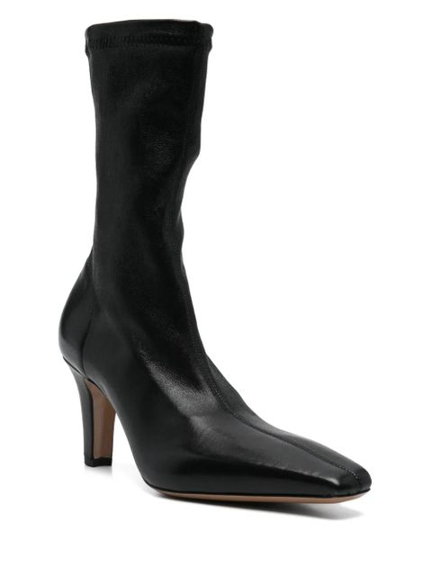 Paris Texas 80mm leather boots - Black - zdjęcie produktu nr 2