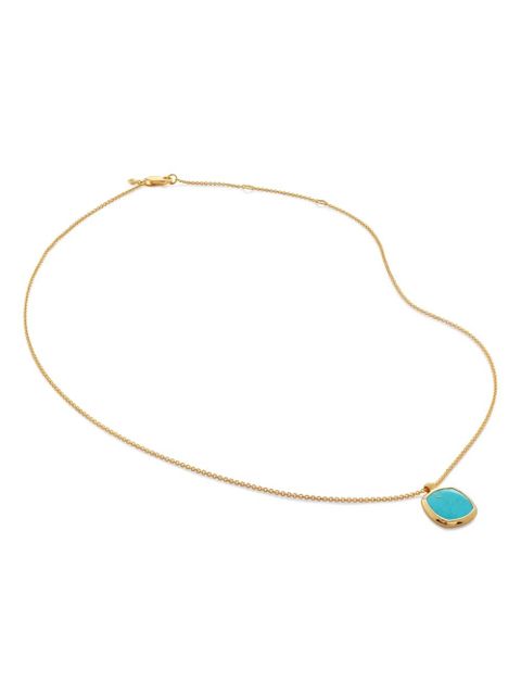 Monica Vinader Delphi turquoise pendant necklace - Gold - zdjęcie produktu nr 1