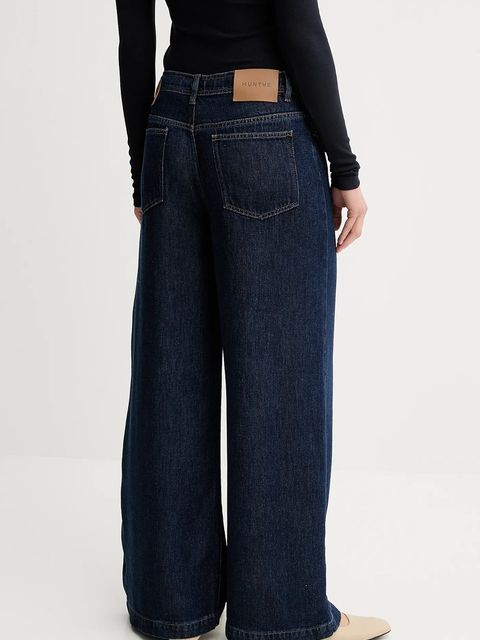 MUNTHE jeansy OBEY damskie kolor granatowy 247143024715 - zdjęcie produktu nr 2